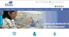 Desktop Screenshot of clinicaelrosario.com